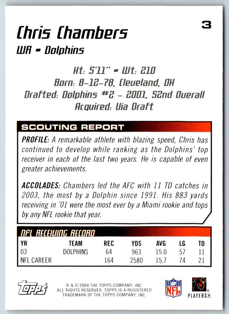 2004 Topps Draft Picks & Prospects Chris Chambers