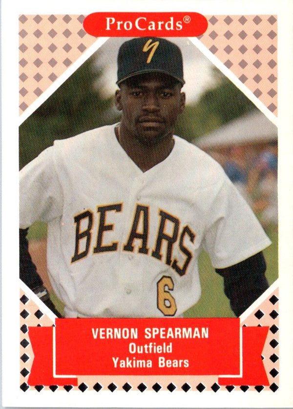 1991 ProCards Vernon Spearman #249