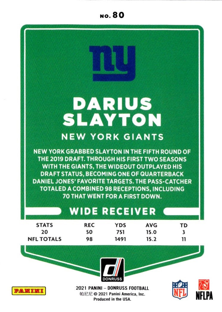 2021 Donruss Darius Slayton