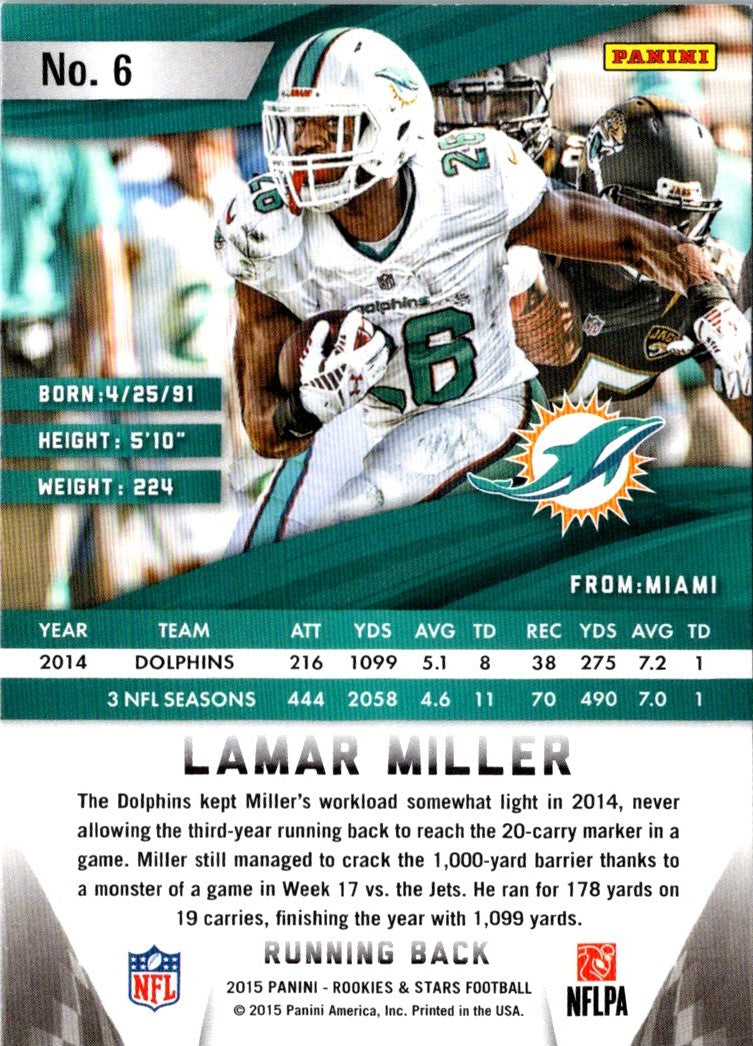 2015 Panini Rookies & Stars Lamar Miller