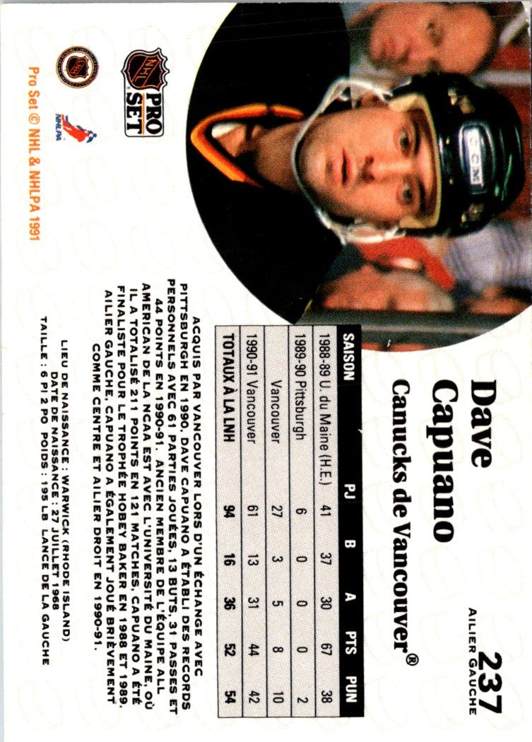 1991 Pro Set Dave Capuano