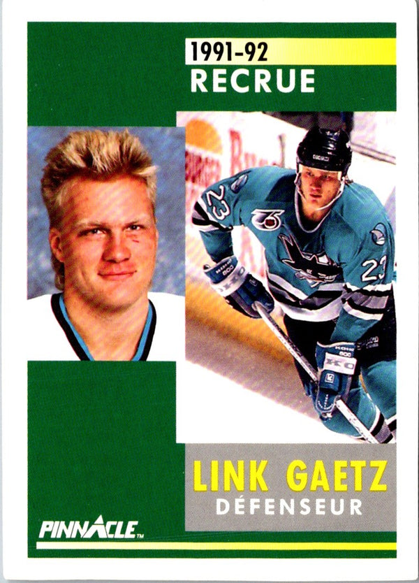 1991 Pinnacle French Link Gaetz #339