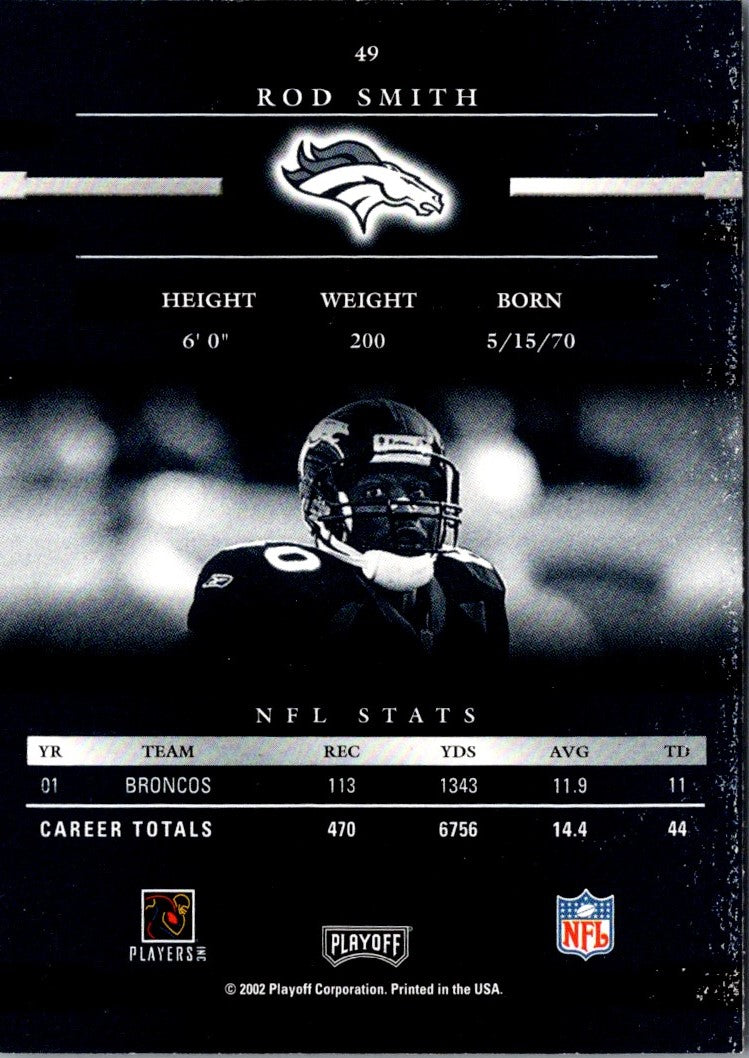 2002 Playoff Prestige Rod Smith