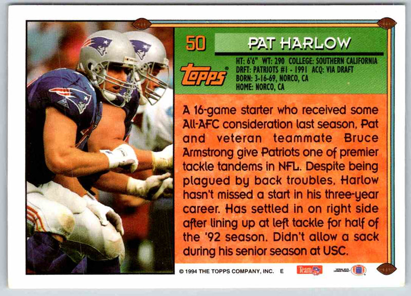 1994 Topps Pat Harlow