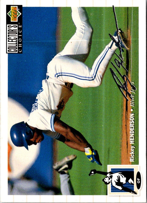 1994 Collector's Choice Rickey Henderson #131 Silver Signature