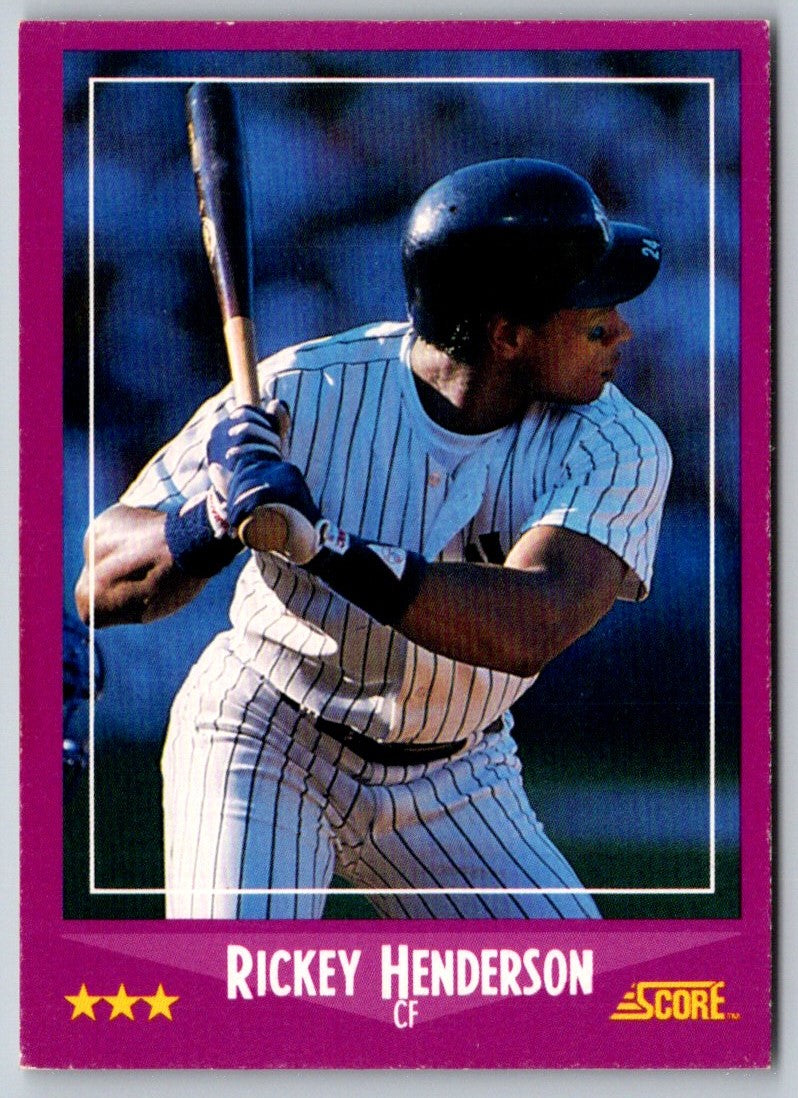 1988 Score Rickey Henderson