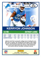 2019 Score Kerryon Johnson #214