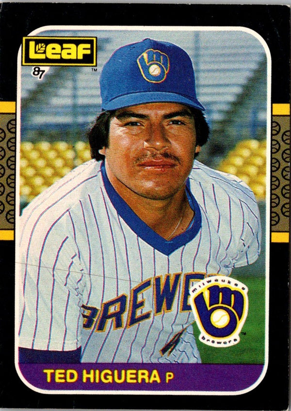 1987 Leaf Ted Higuera #95