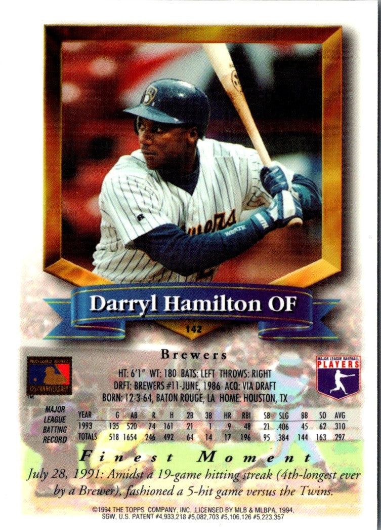 1994 Finest Darryl Hamilton