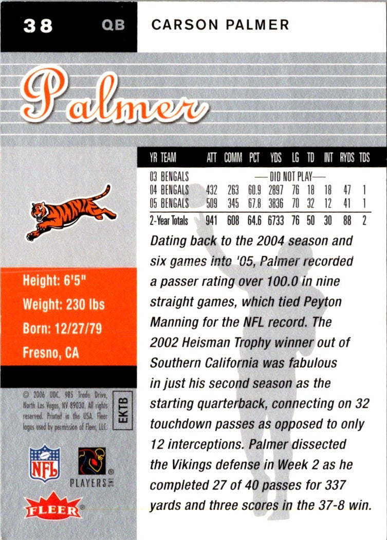 2006 Ultra Carson Palmer