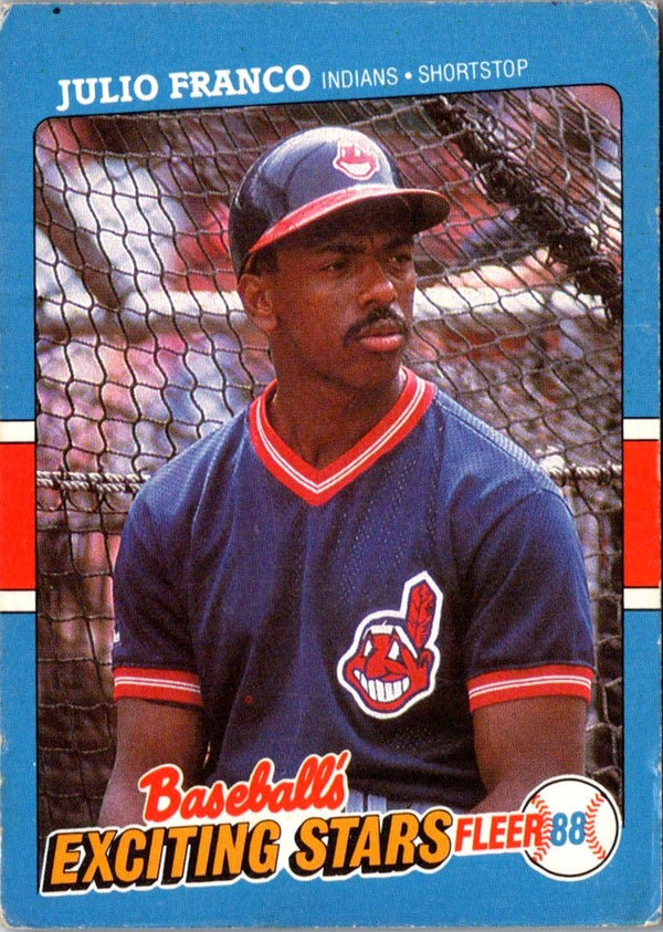 1988 Fleer Exciting Stars Julio Franco #14