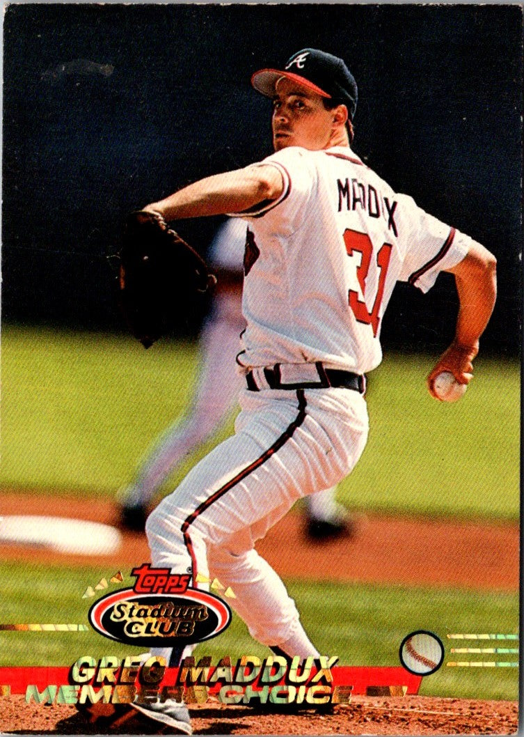 1993 Stadium Club Members Only Greg Maddux