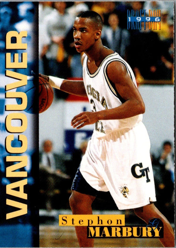 1996 Score Board Draft Day Stephon Marbury #3A