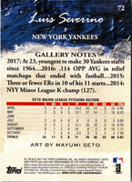 2017 Topps Gallery Luis Severino #72