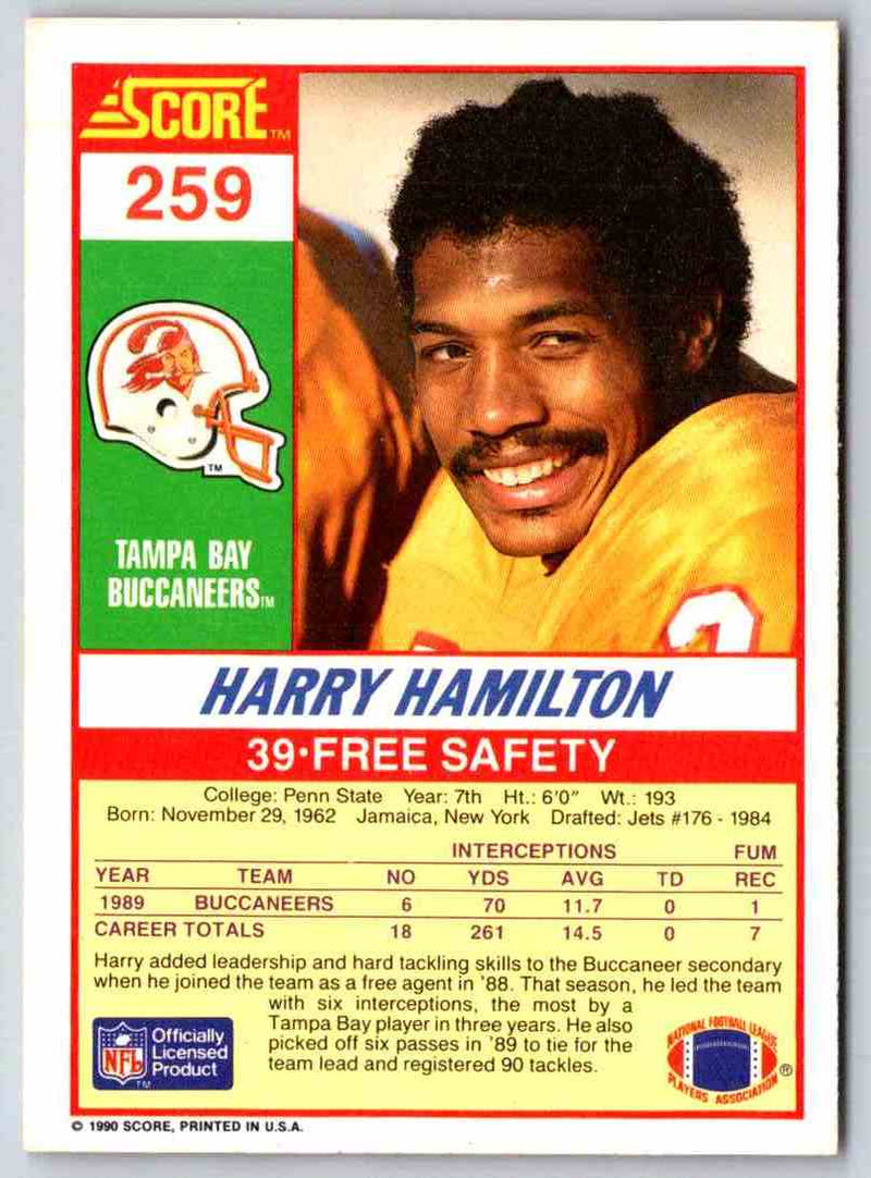 1990 Score Harry Hamilton