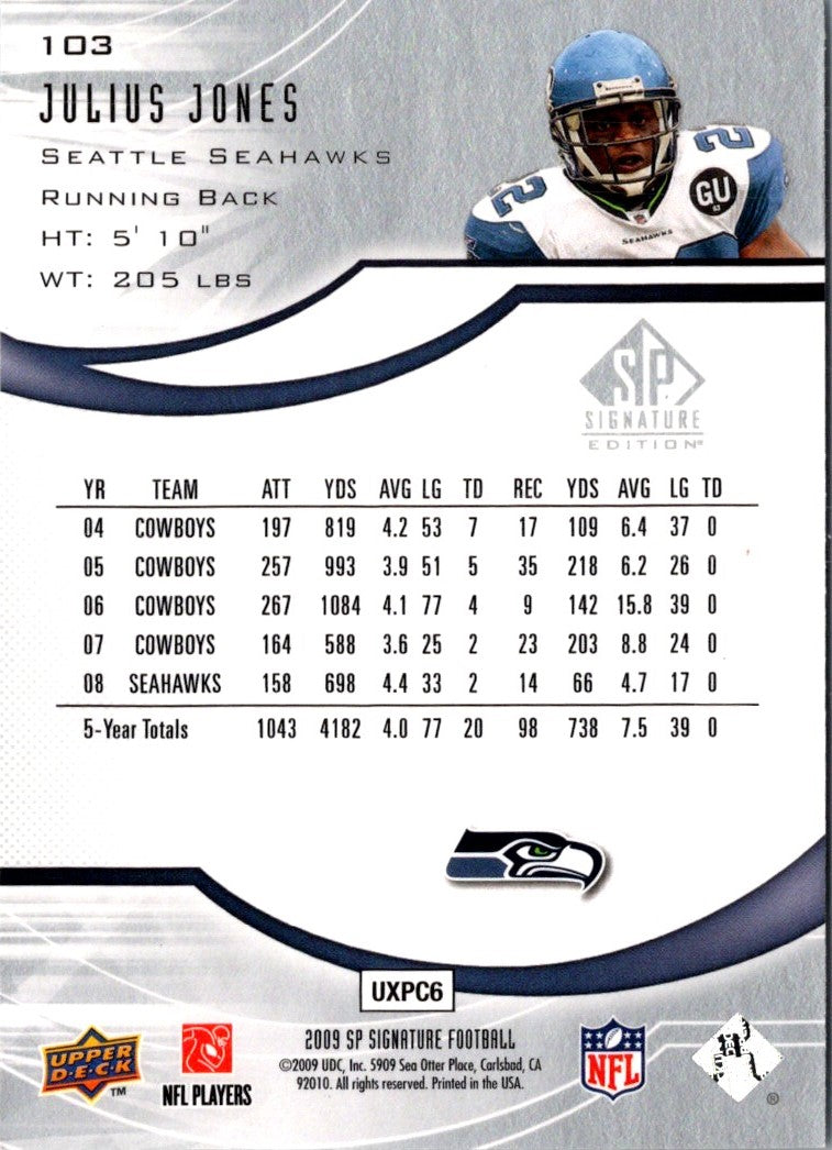 2009 SP Signature Julius Jones
