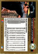 1992 Leaf Black Gold Carney Lansford