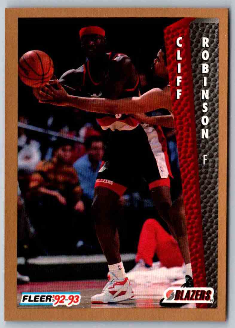 1992 Fleer Cliff Robinson