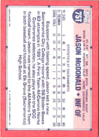 1991 Topps Traded Jason McDonald #75T Rookie