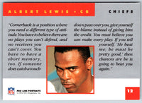 1991 Pro Line Portraits Albert Lewis #12