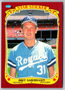 1986 Fleer Star Stickers Bret Saberhagen