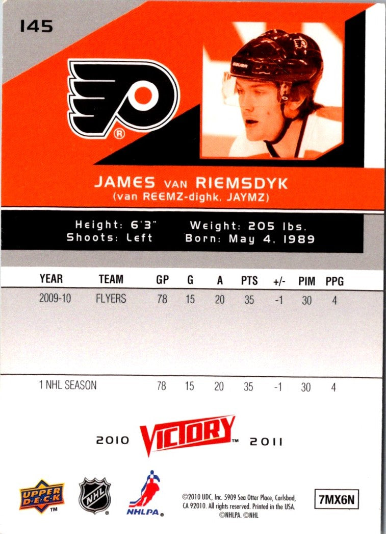 2010 Upper Deck Victory James van Riemsdyk