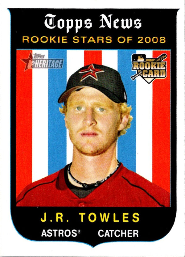 2008 Topps Heritage J.R. Towles #144 Rookie