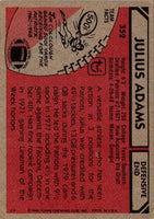 1980 Topps Julius Adams #352
