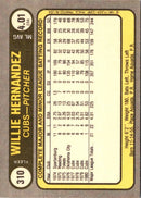 1981 Fleer Willie Hernandez