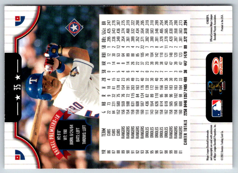 2002 Donruss Rafael Palmeiro