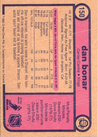 1982 O-Pee-Chee Dan Bonar #150 Rookie
