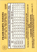 1985 Donruss Frank Tanana #220