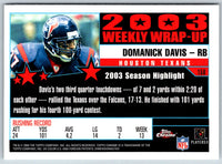 2004 Topps Chrome Domanick Davis #158