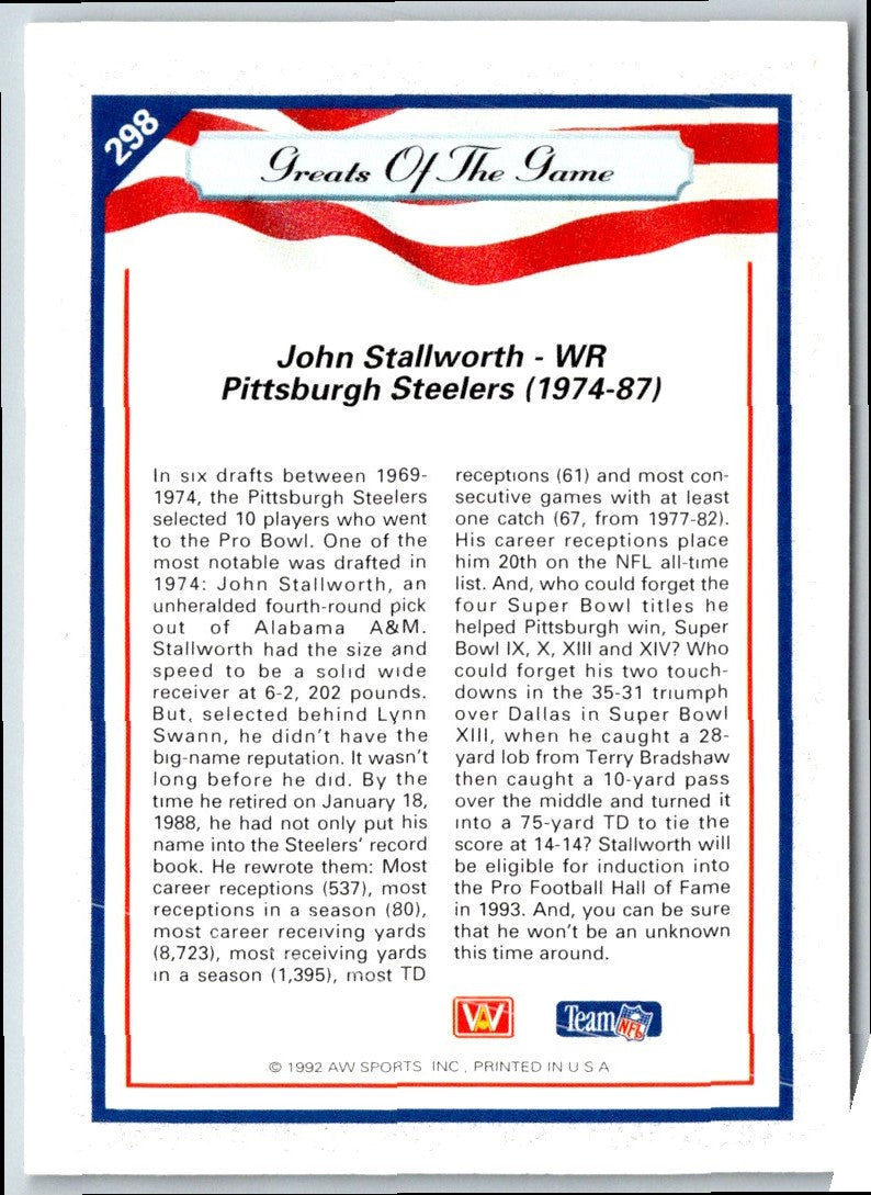 1992 All World John Stallworth