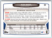 2013 Bowman Alex Wood #39