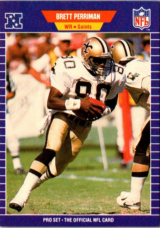1989 Pro Set Brett Perriman #275 Rookie