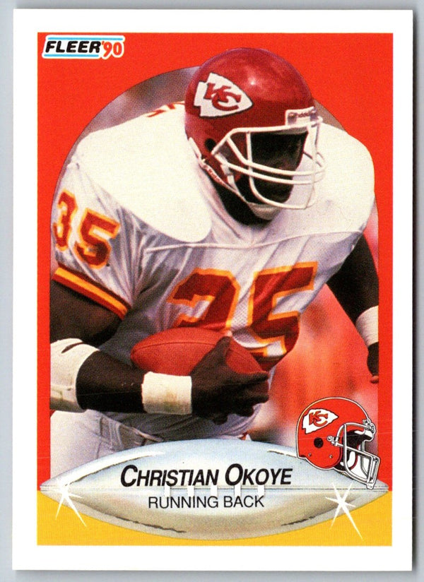 1990 Fleer Christian Okoye #206