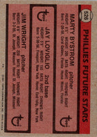 1981 Topps Phillies Future Stars - Marty Bystrom/Jay Loviglio/Jim Wright #526 Rookie