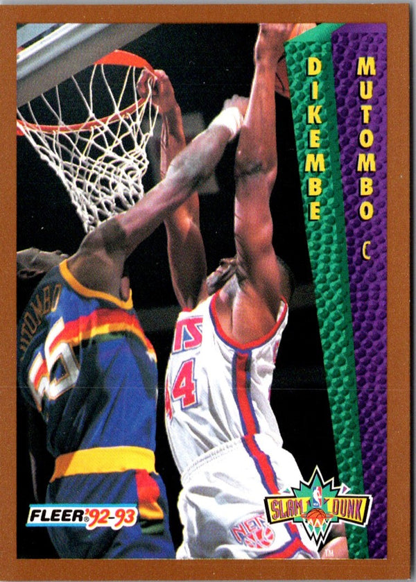 1992 Fleer Dikembe Mutombo #286