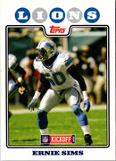 2008 Topps Kickoff Ernie Sims