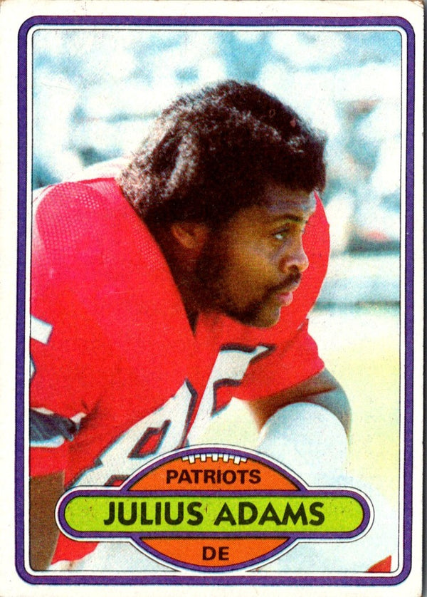1980 Topps Julius Adams #352
