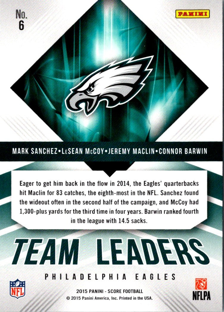 2015 Score Team Leaders Connor Barwin/Jeremy Maclin/Mark Sanchez/LeSean McCoy