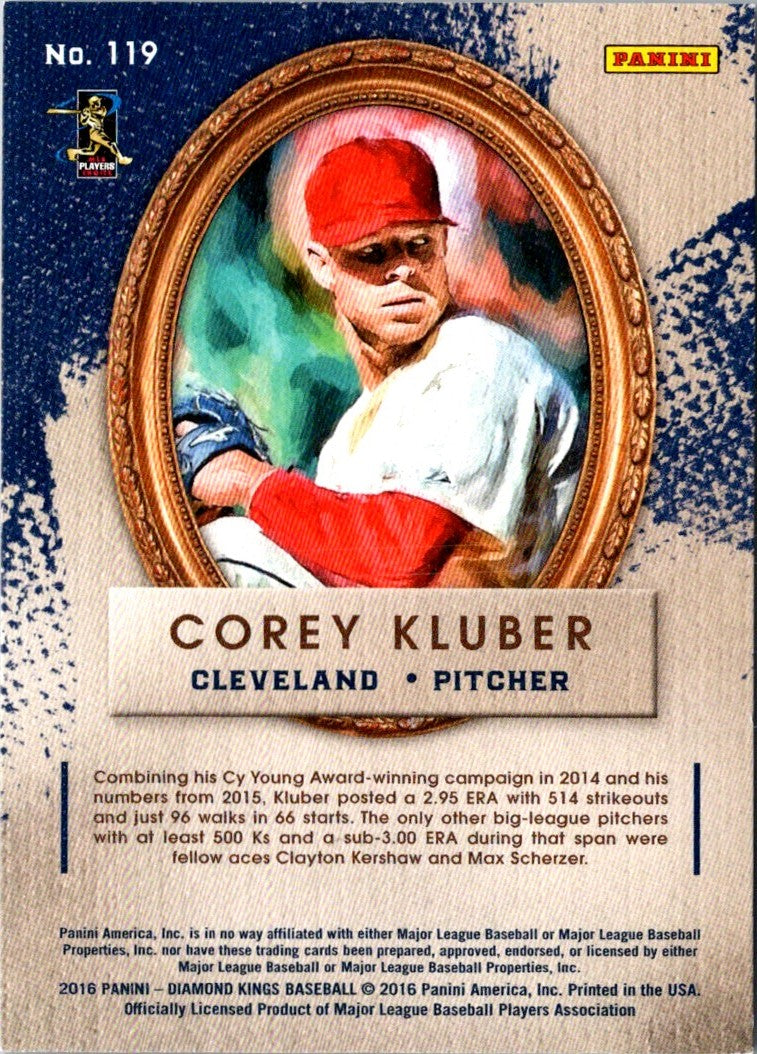 2016 Panini Diamond Kings Corey Kluber