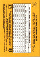 1987 Donruss Rick Mahler #190