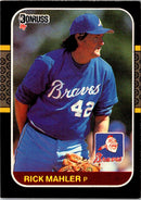 1987 Donruss Rick Mahler