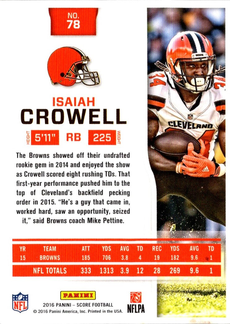 2016 Score Isaiah Crowell