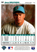 1995 Collector's Choice Gold Signature Dave Weathers #307