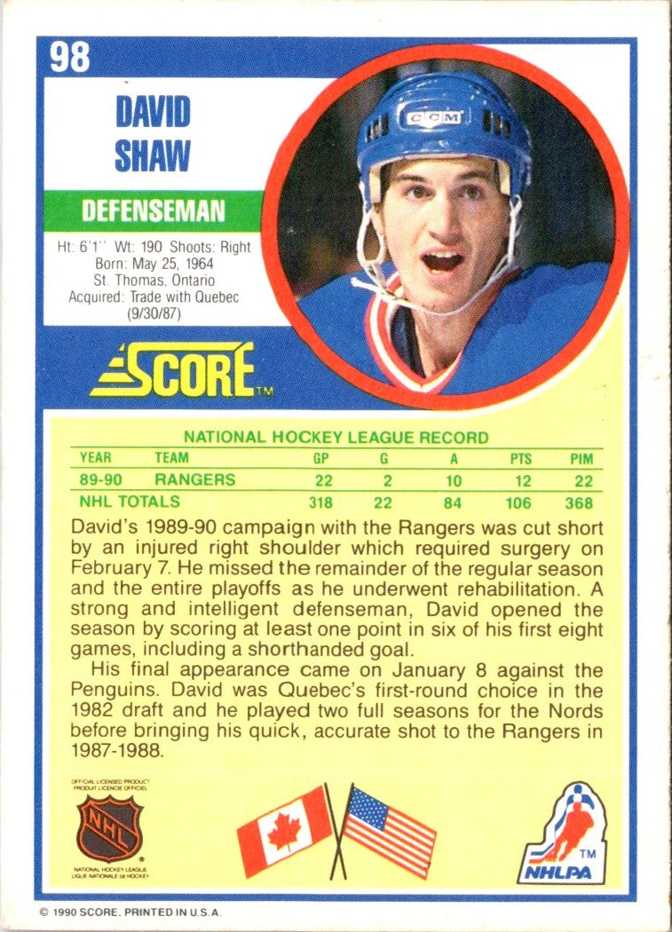1990 Score David Shaw