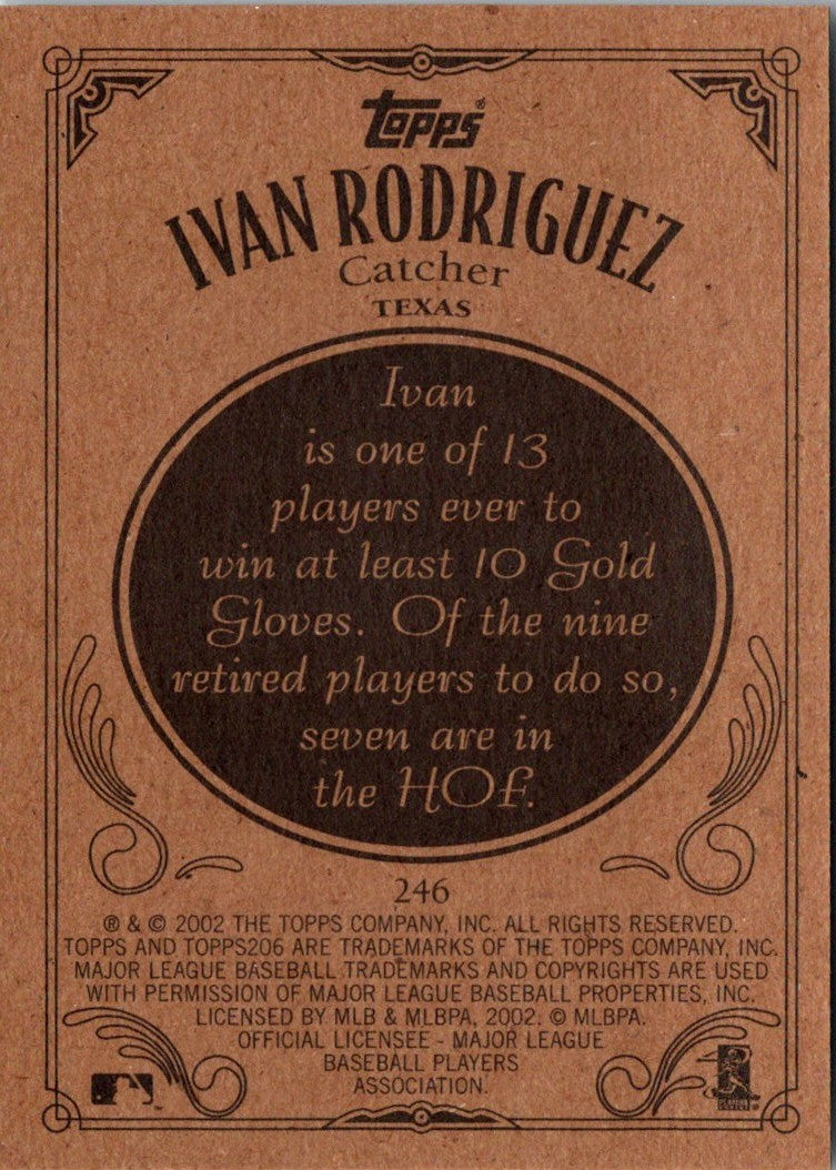 2002 Topps 206 Ivan Rodriguez
