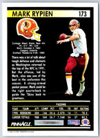 1991 Pinnacle Mark Rypien #173